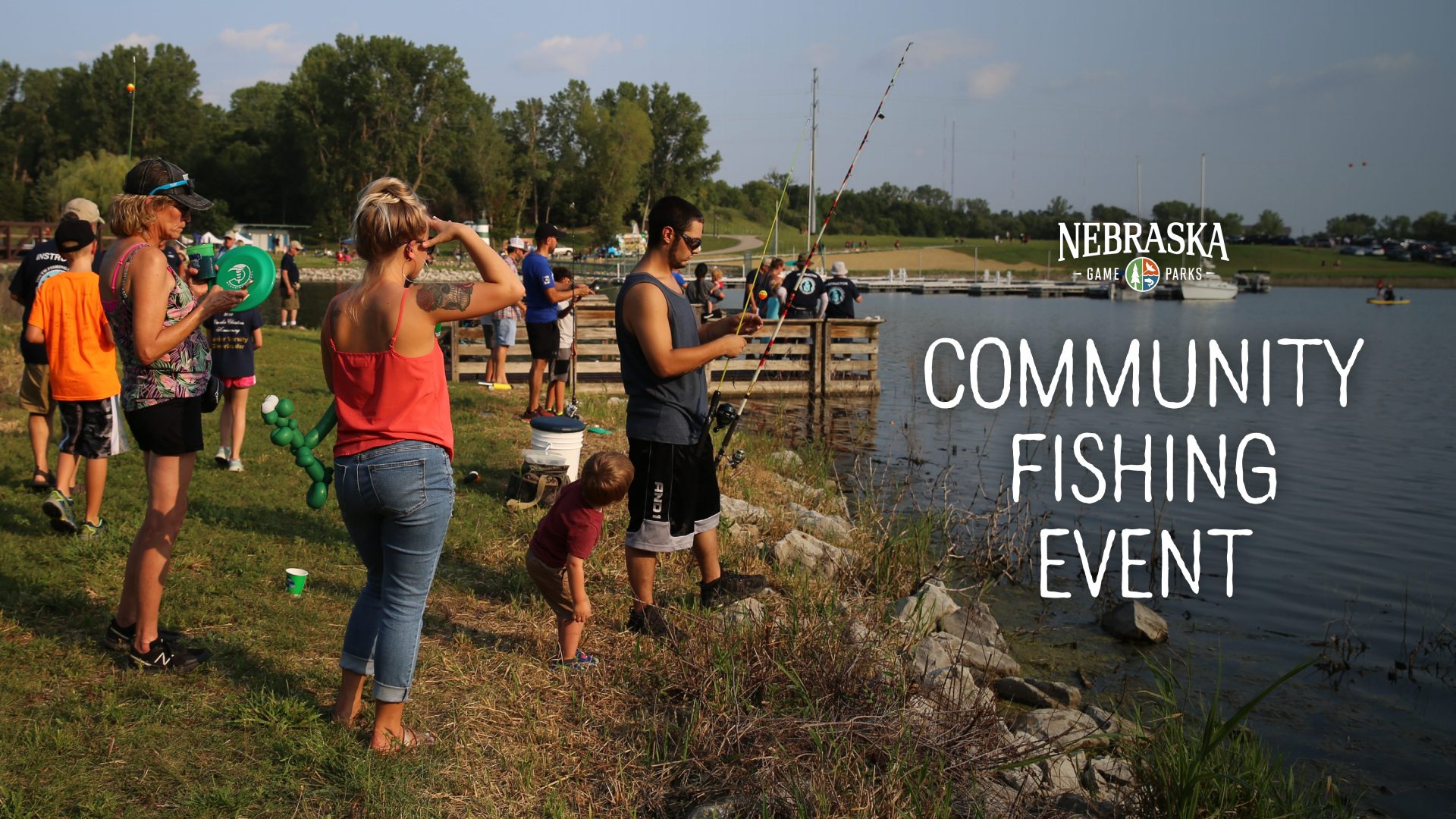 Family Fishing Night Branched Oak Lake Outdoor Nebraska Nebraska