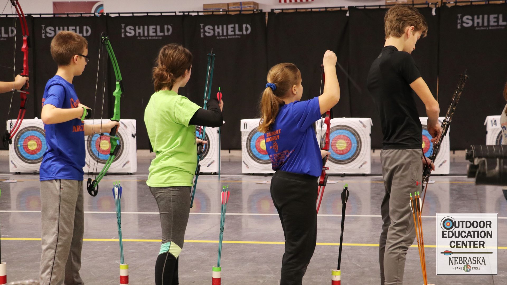 Young archers taking aim at NASP targets