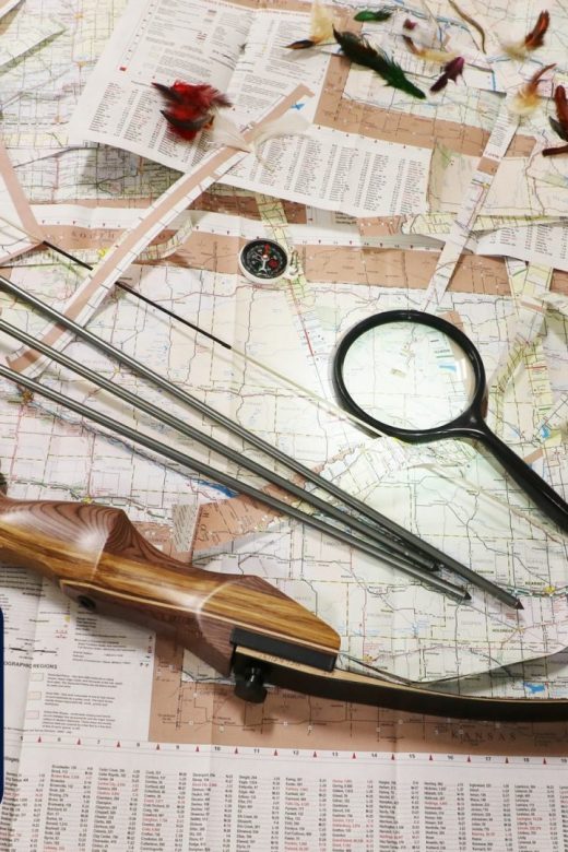 bows and arrows on nebraska map
