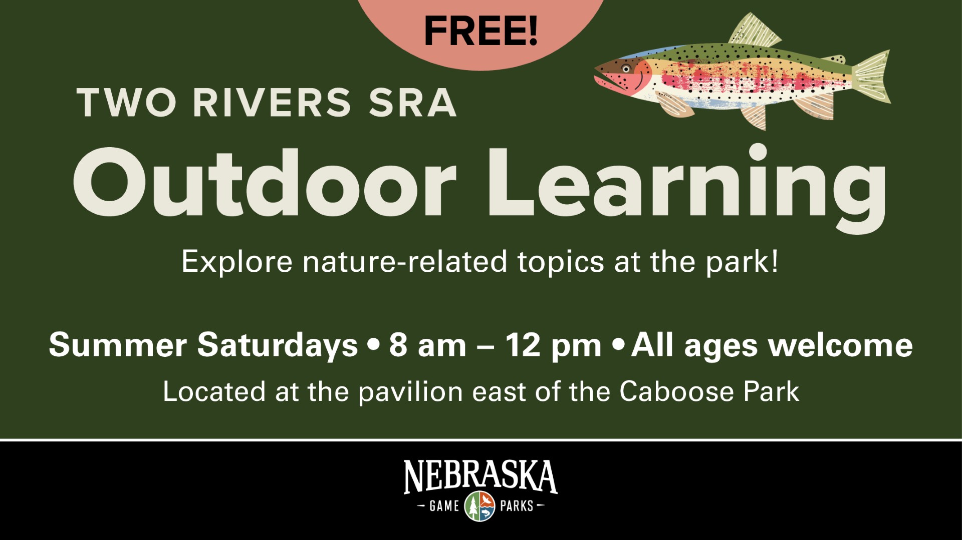 Two Rivers Outdoor Learning 2025 event cover with details.