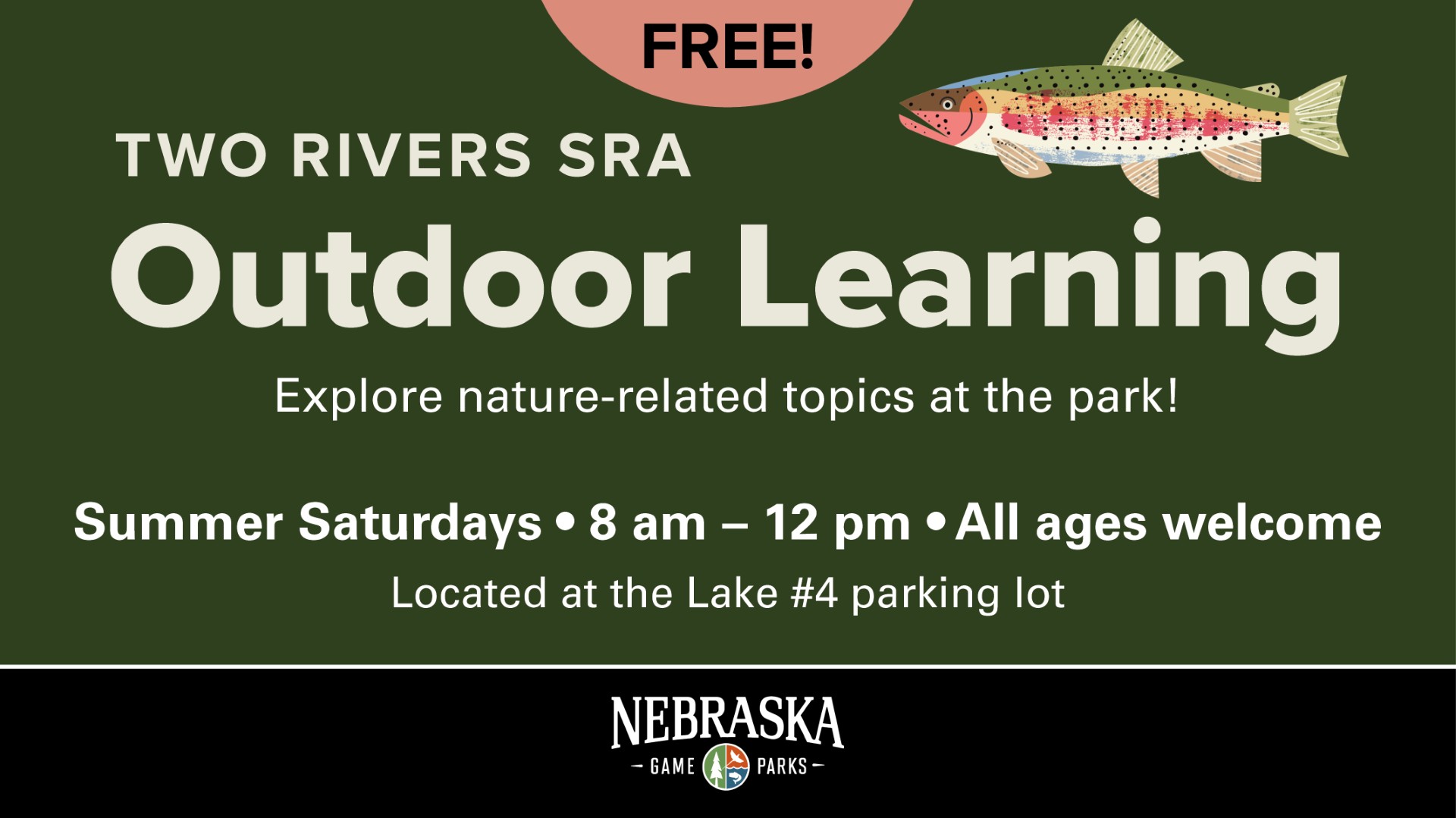 Two Rivers Outdoor Learning 2025 event cover with details.