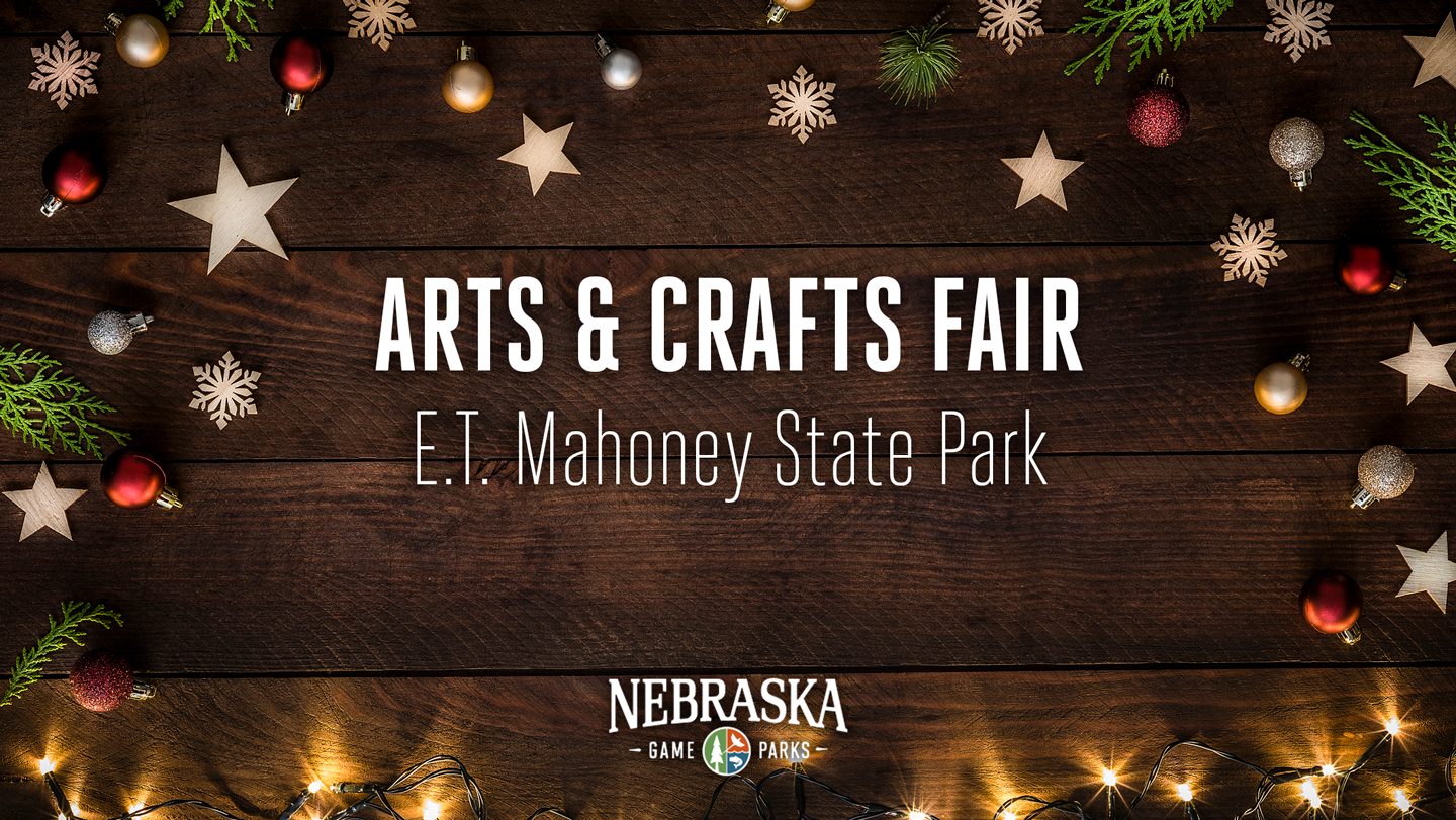 Holiday arts and crafts fair at Mahoney State Park graphic.