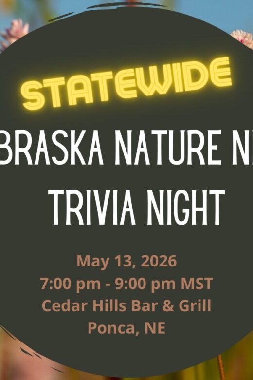 Event graphic for Nebraska Nature Nerd Night trivia.