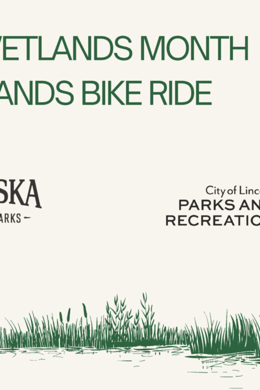 bike and handdrawn wetland graphic