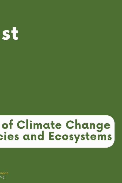 Event graphic for Master Naturalist Monday webinar about effects of climate change.