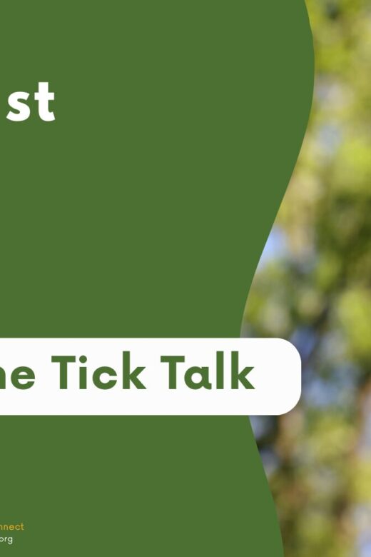 Event graphic for Master Naturalist Monday: Tick Talk webinar