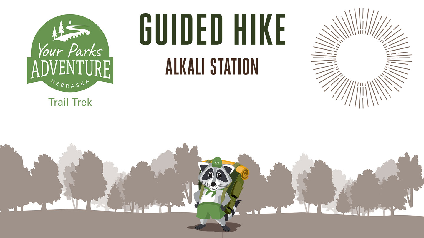 Graphic for a guided hike at Alkali Station.