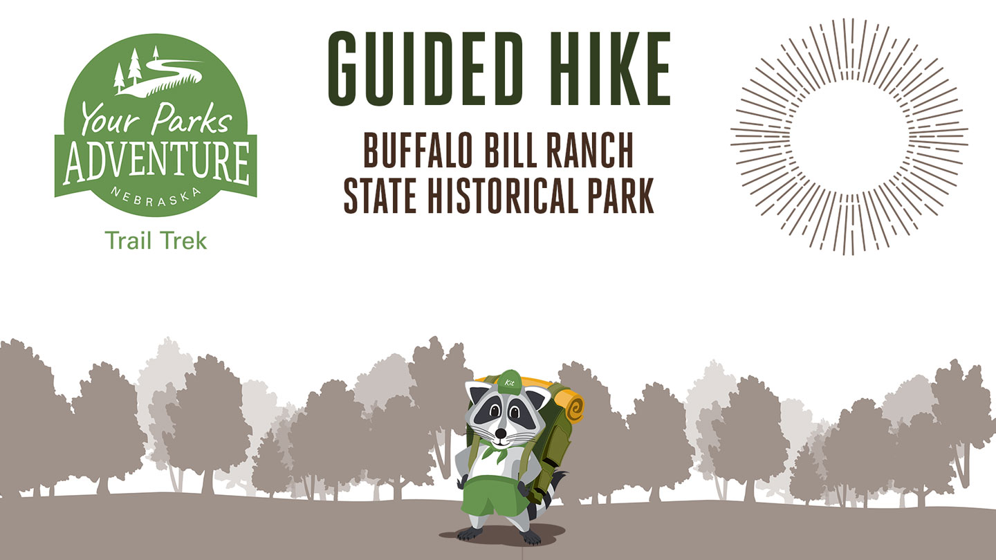 Graphic for a guided hike at Buffalo Bill Ranch.