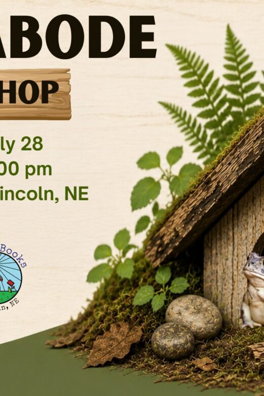 Event graphic for Toad Abode Workshop.