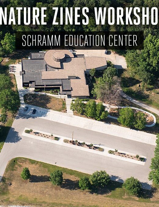 Aerial view of Schramm Education Center during summer.