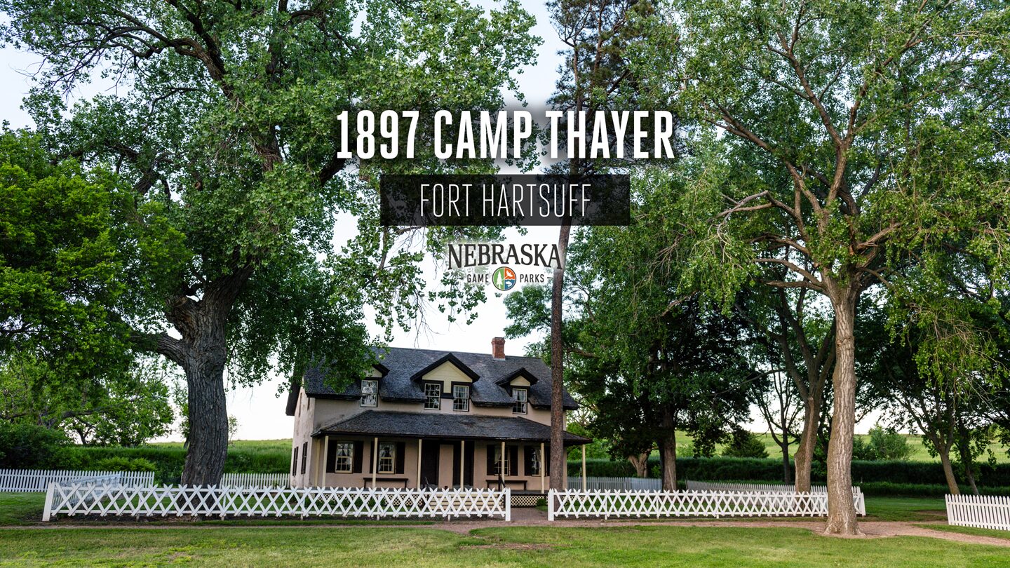 Officer's quarters on a summer day at Fort Hartsuff State Historical Park.