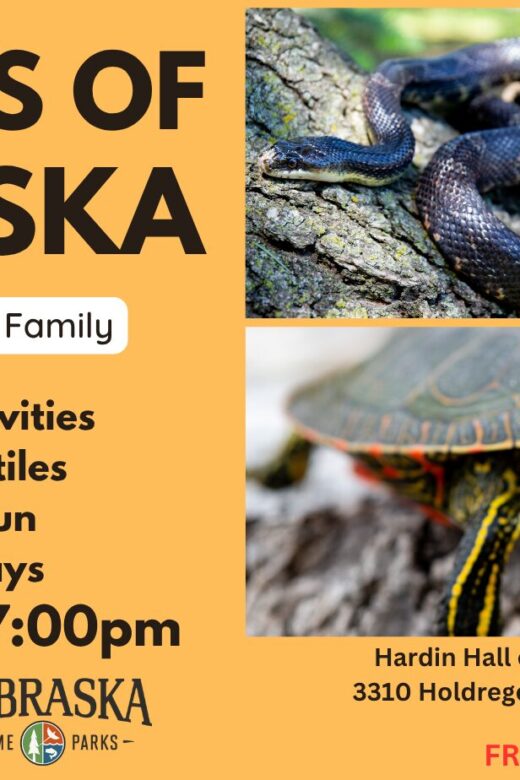 Graphic for reptiles of Nebraska event.