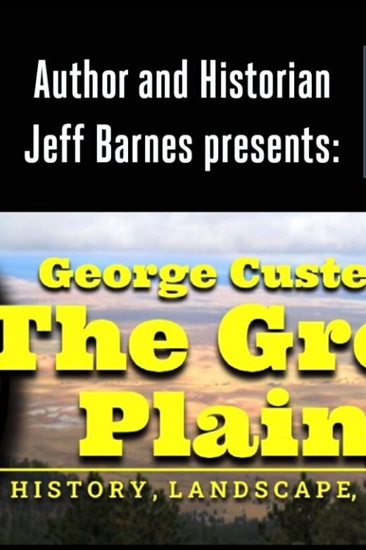 Event graphic for a presentation on the early life of George Custer presented by Jeff Barnes.